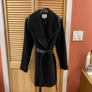 A New Day Black Wool Belted Jacket